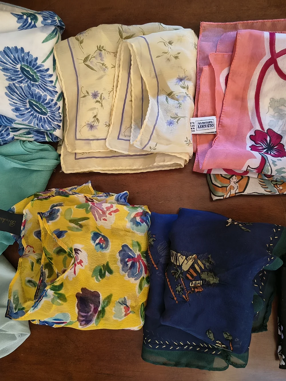 Hanae Mori & Gap Handkerchief / Scarf Bundle